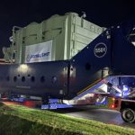 Transport van de transformator van 365 ton